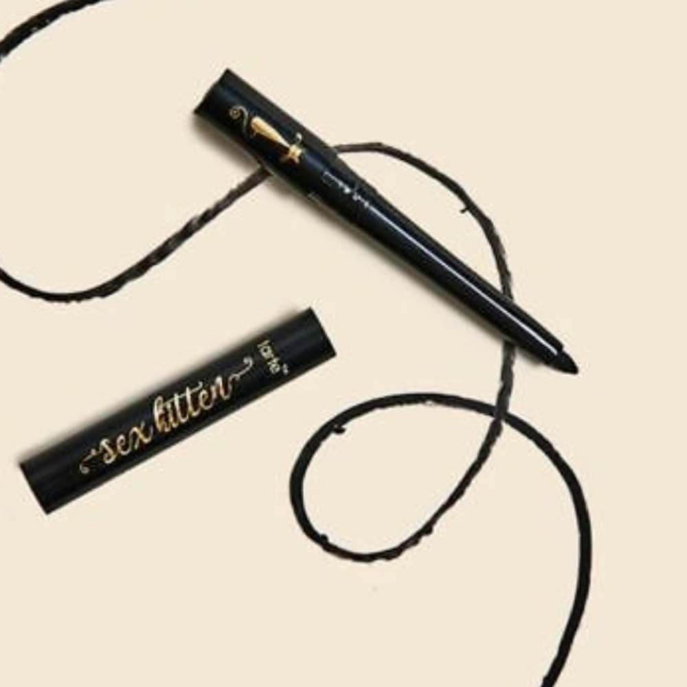 NEW UNUSED TARTE SEX KITTEN EYELINER BLACK  TRAVEL - Picture 2 of 4